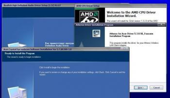 Драйвера для ноутбуков Acer Aspire 5220, 5520, 7220, 7520 под Windows XP